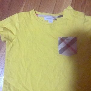 Authentic Burberry yellow T-shirt